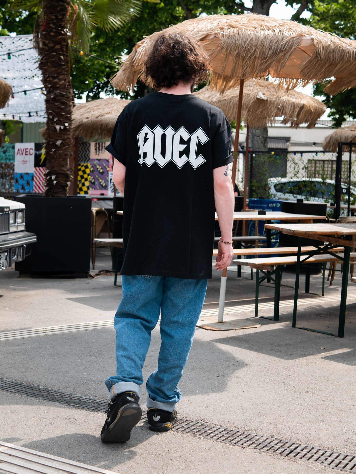 T-shirt AVEC Rock - Noir