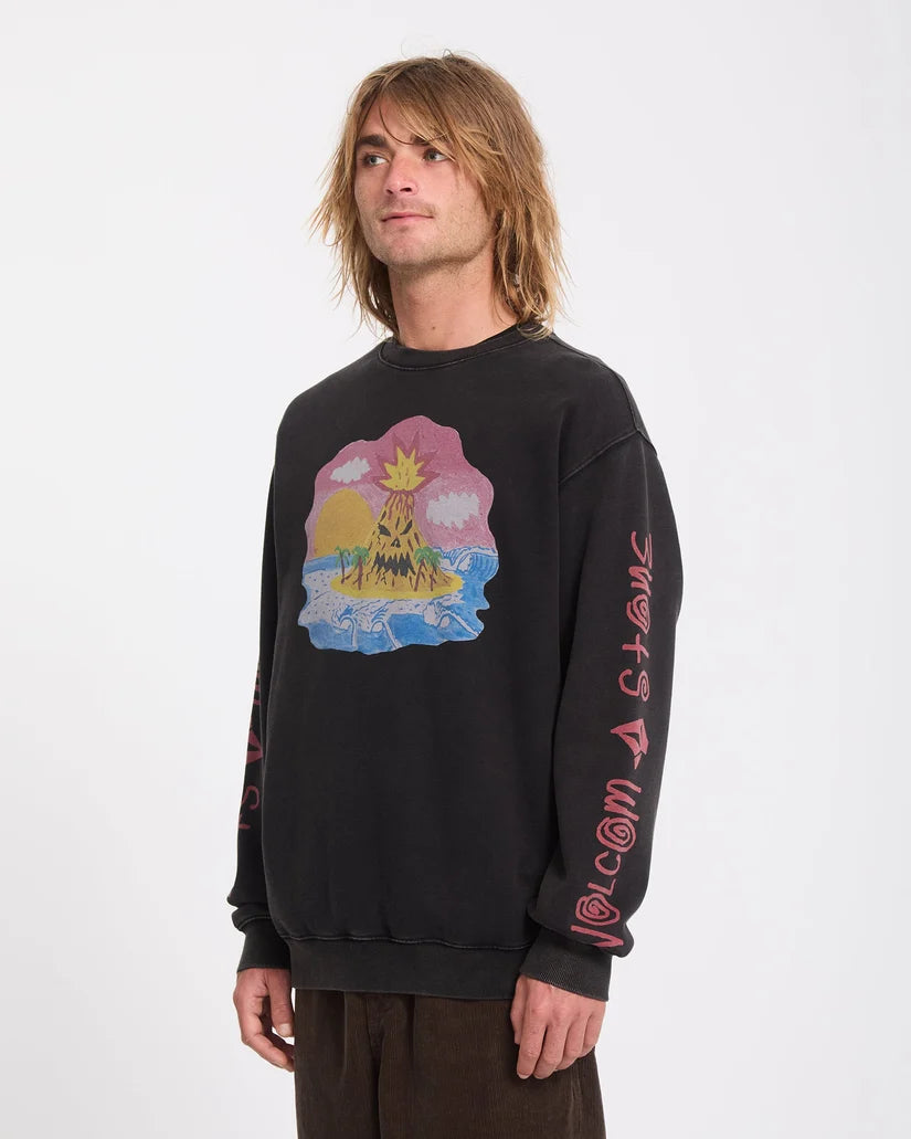 VOLCOM - Sweat Ozzy - Light Acid Black
