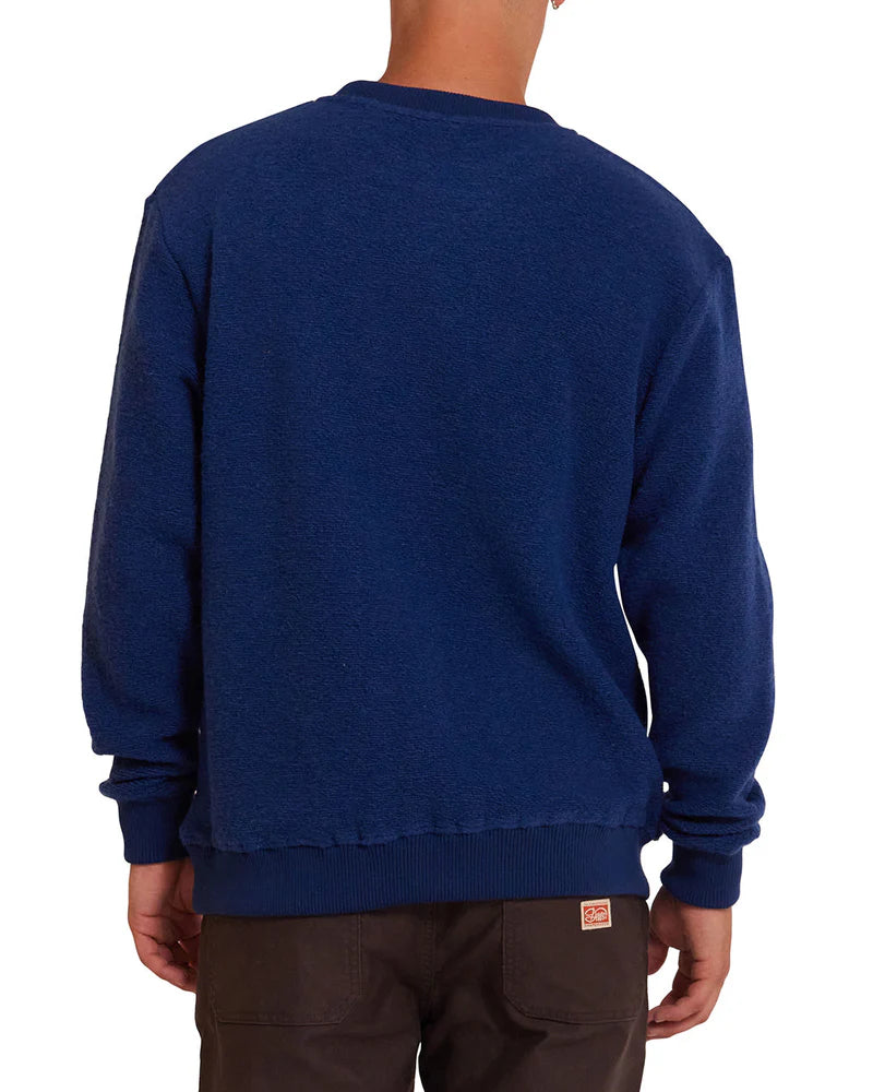 Deus Ex Machina - Pull reo textured fleece - Blue