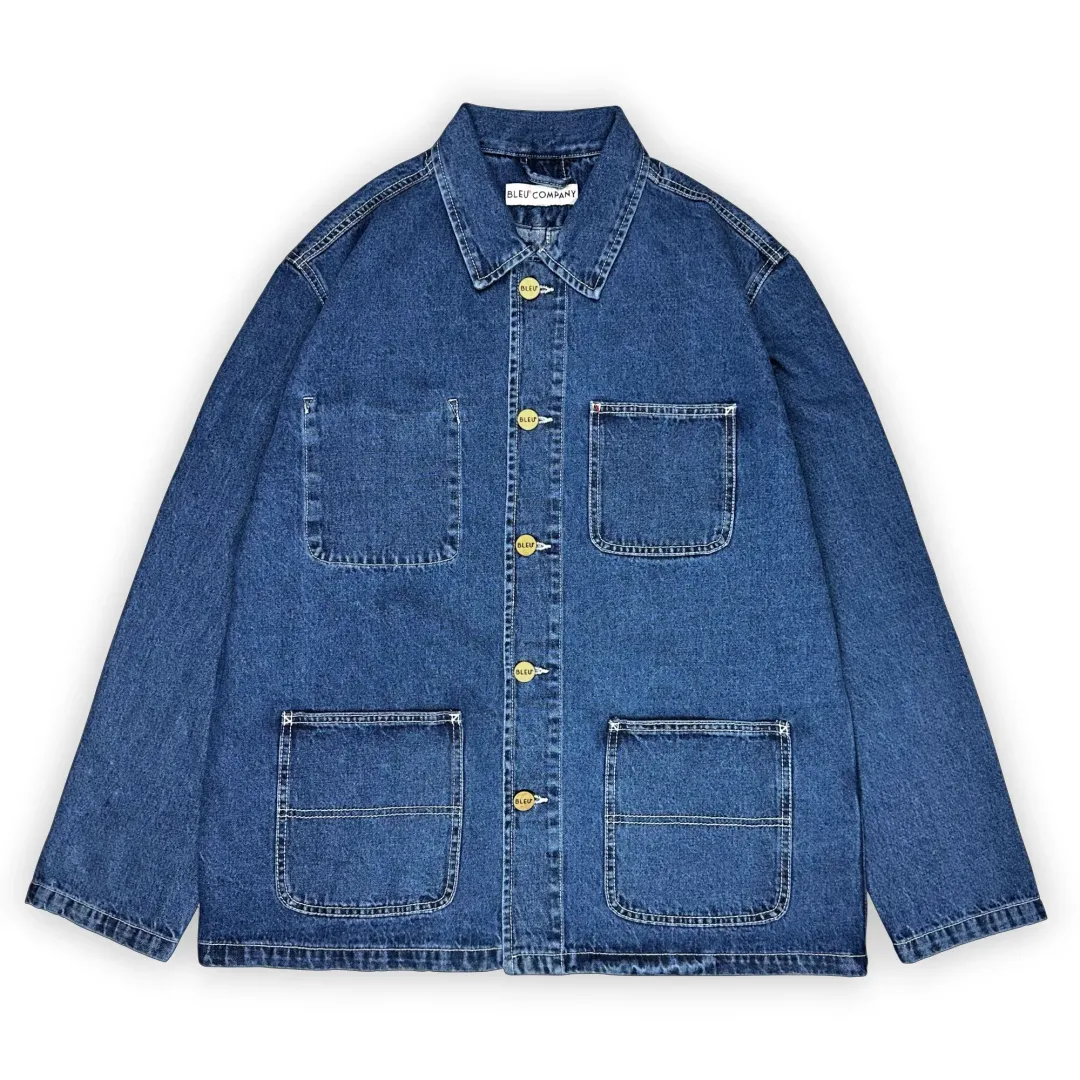 Bleu de chine -Denim jacket stone washed