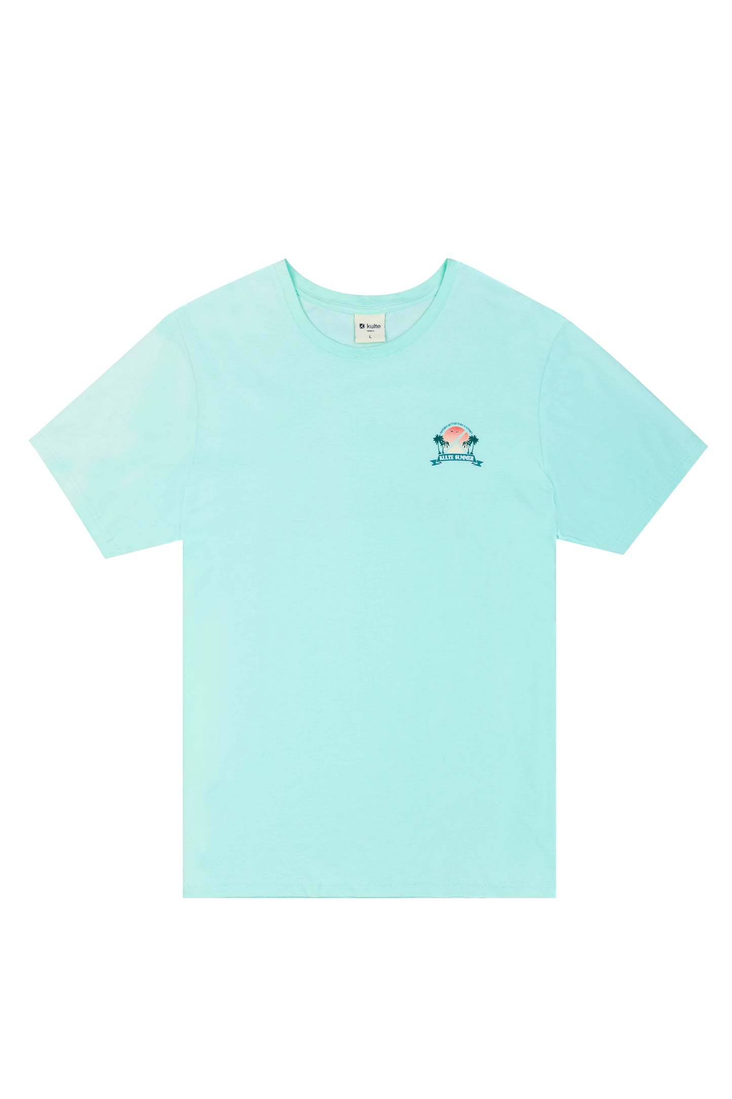 Tee-shirt sunset square mint