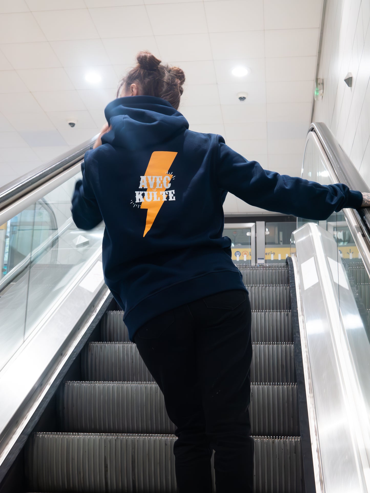 Hoodie AVECXKulte Éclair Navy