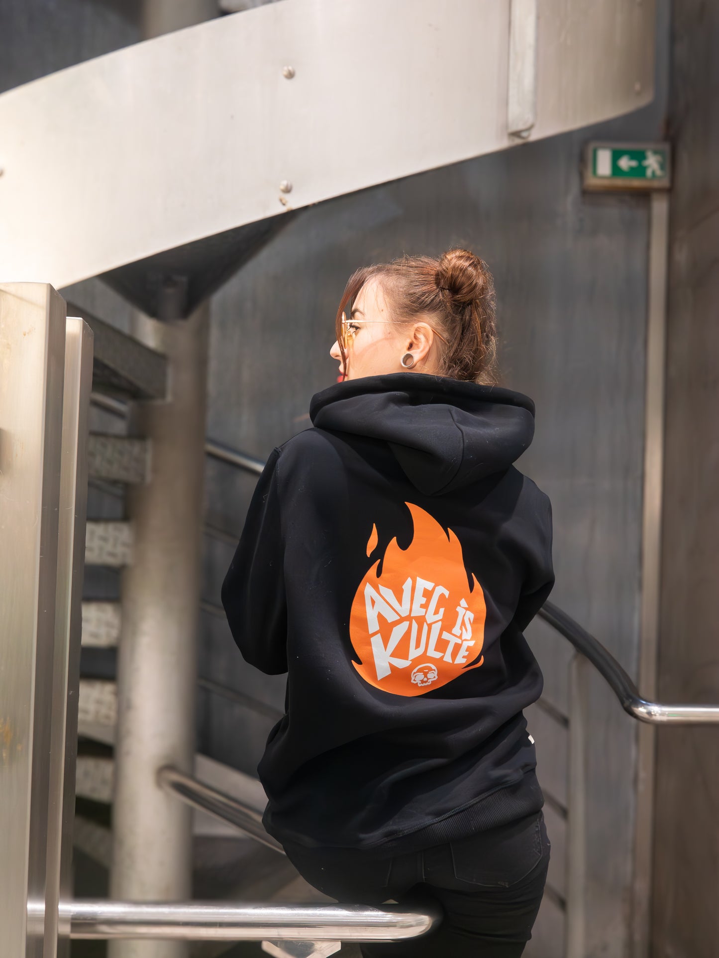 Hoodie AVECXKulte Flamme Noir