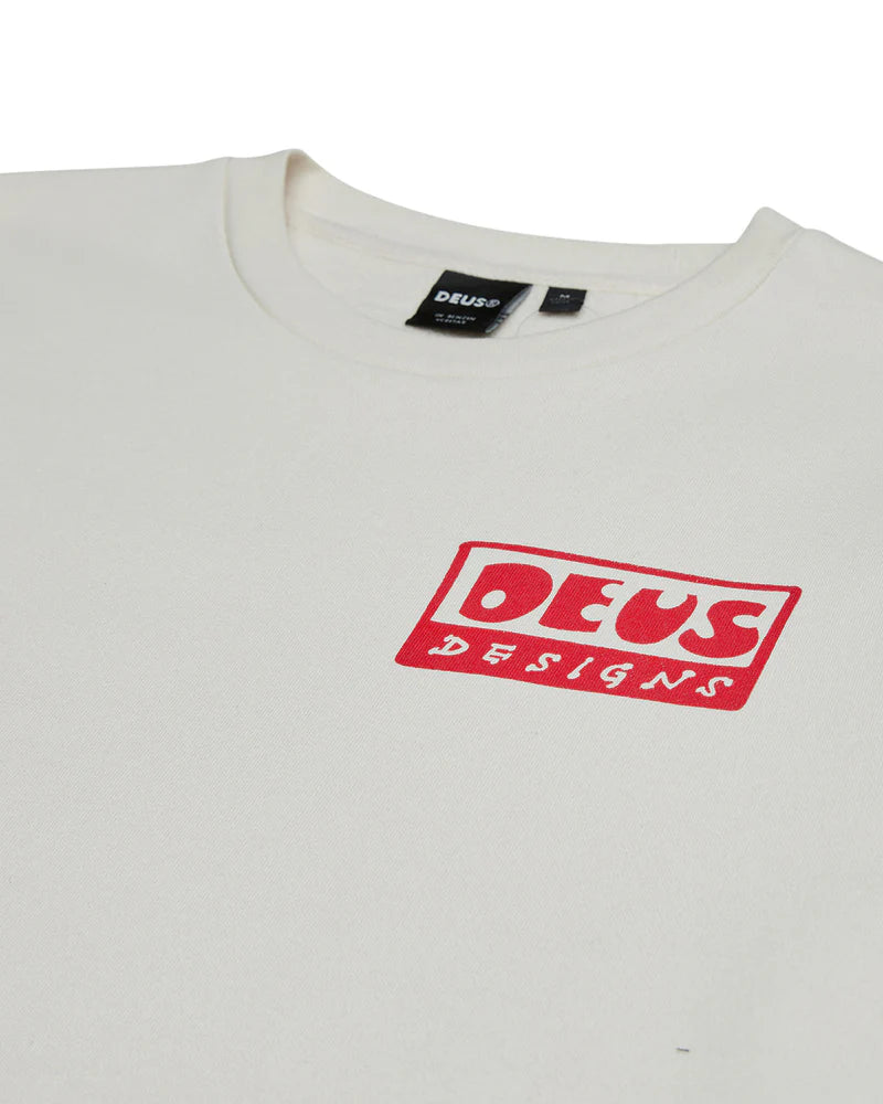 Sweat col rond - Nice To See You Crew - Blanc