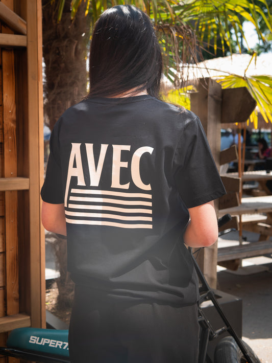 T-shirt AVEC Flag - Noir