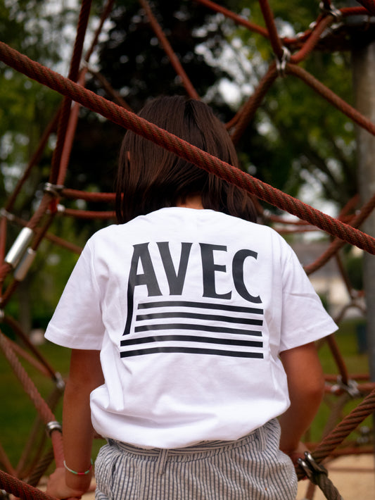 T-shirt AVEC Flag - Blanc