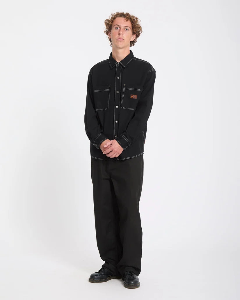 VOLCOM - Chemise Levelstone - Black White