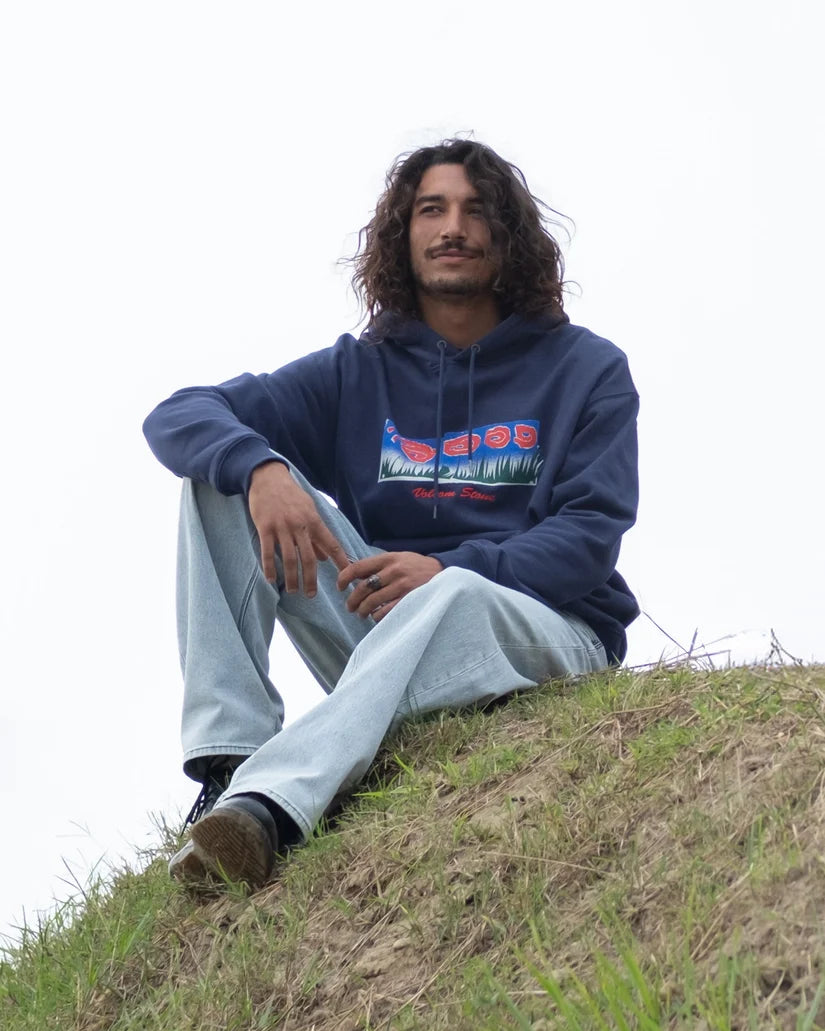 VOLCOM - Sweat à capuche Carrau - Marine