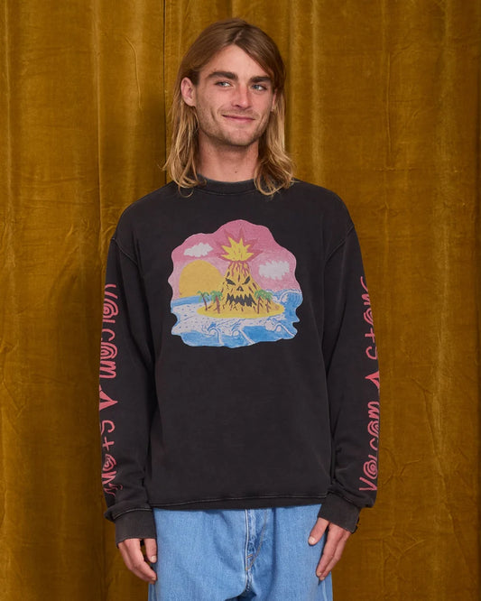 VOLCOM - Sweat Ozzy - Light Acid Black