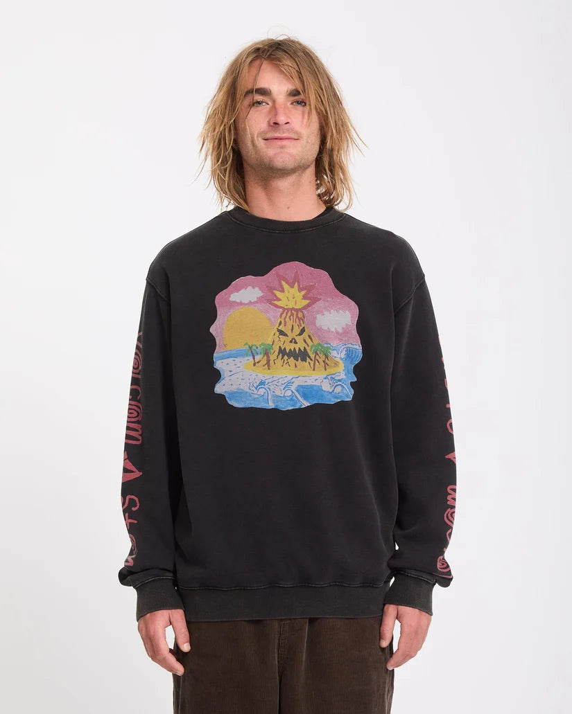 VOLCOM - Sweat Ozzy - Light Acid Black