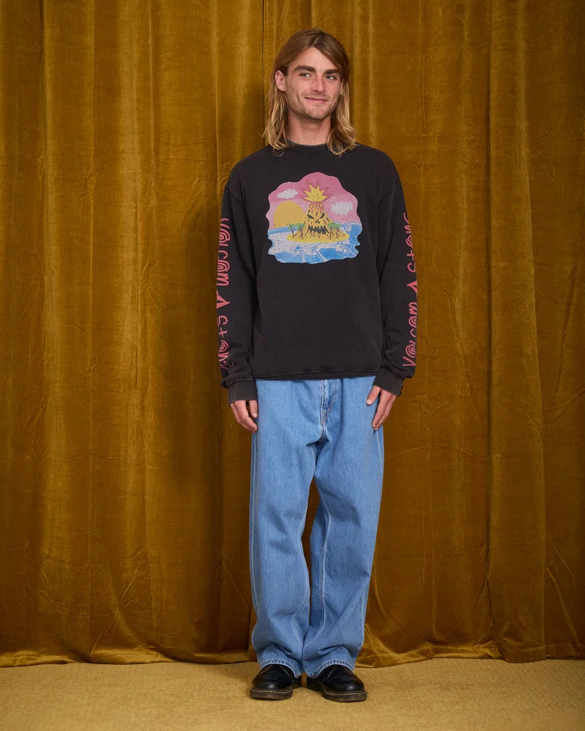 VOLCOM - Sweat Ozzy - Light Acid Black
