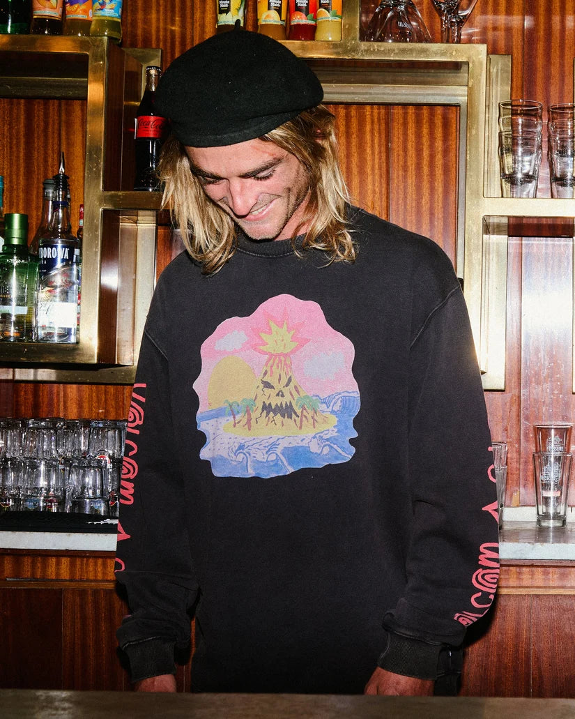 VOLCOM - Sweat Ozzy - Light Acid Black