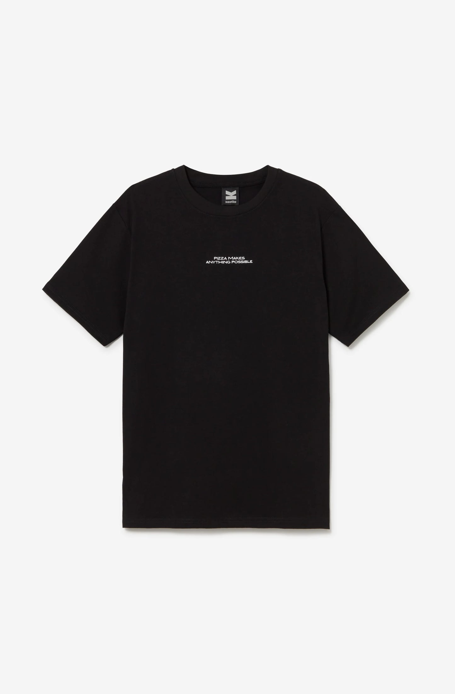 KAOTIKO - T-shirt Regular Pizza Makes Anything Black