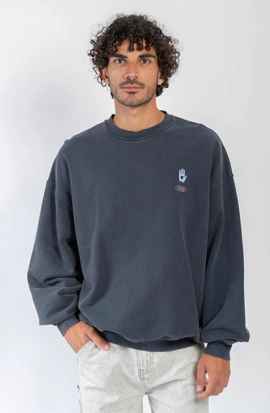 KAOTIKO - Sweat Oversize Geometric Flower Dark