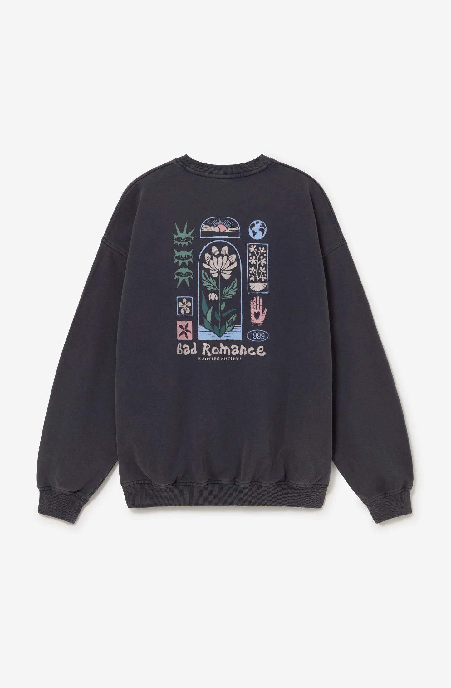 KAOTIKO - Sweat Oversize Geometric Flower Dark