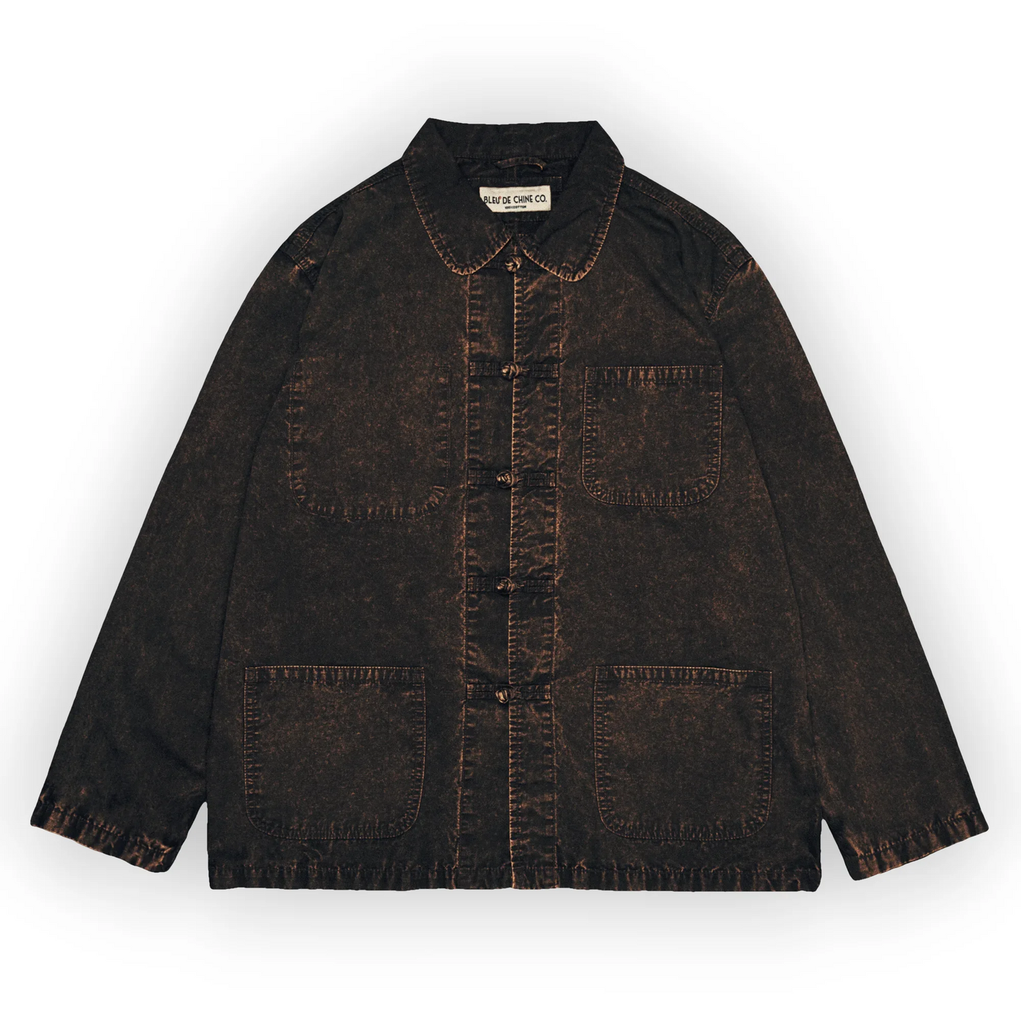 Bleu de chine - SHANGHAI JACKET ACID WASH Brown
