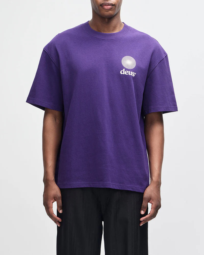 Deus ex machina - Strata tee violet indigo
