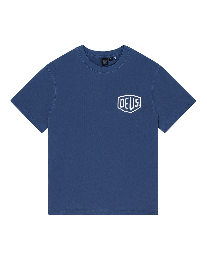 Deus ex machina - Shield Gd Tee Bleu