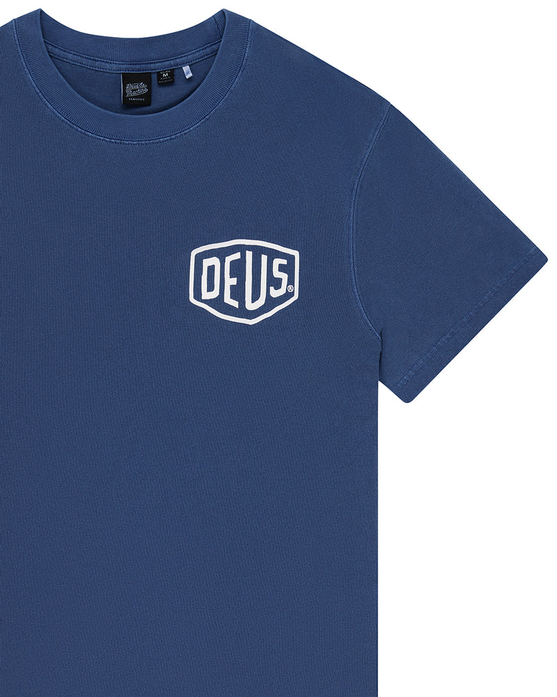 Deus ex machina - Shield Gd Tee Bleu