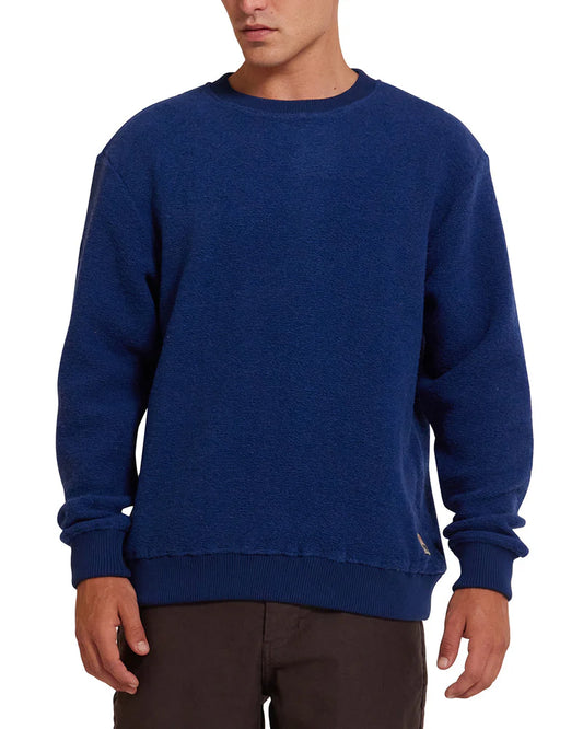 Deus Ex Machina - Pull reo textured fleece - Blue