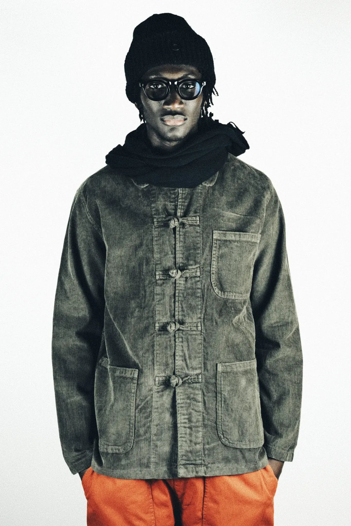 Bleu de chine - SHANGHAI CORDUROY Olive