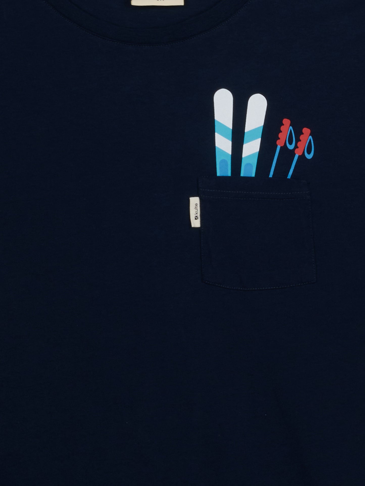 T-shirt Ski Pocket Navy