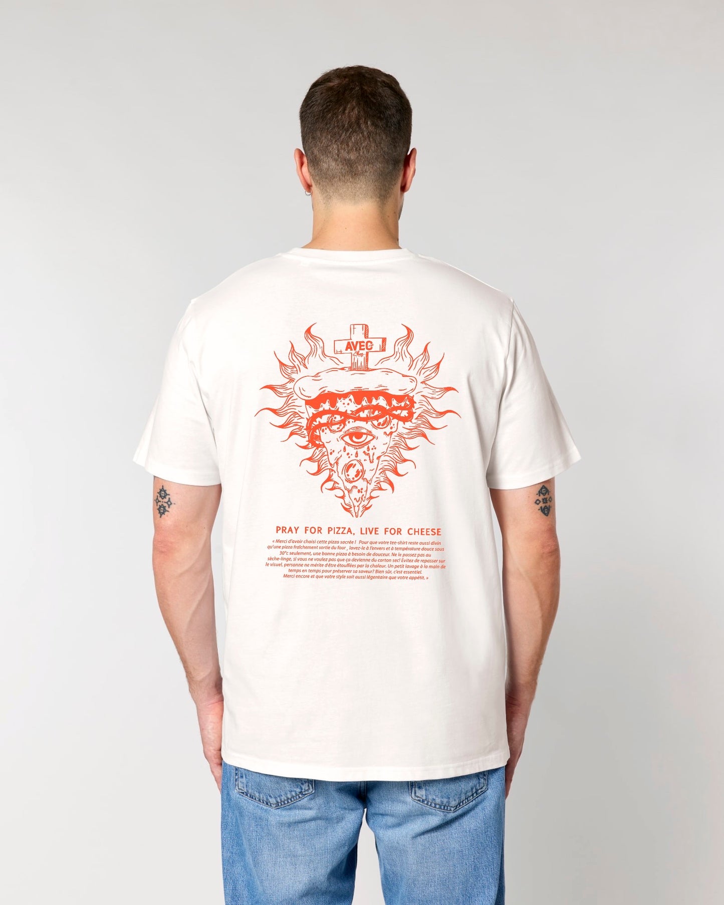 AVEC - T-shirt "Pizza sacrée"