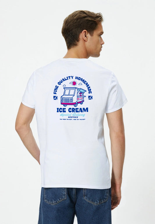 Tee-shirt ice cream white