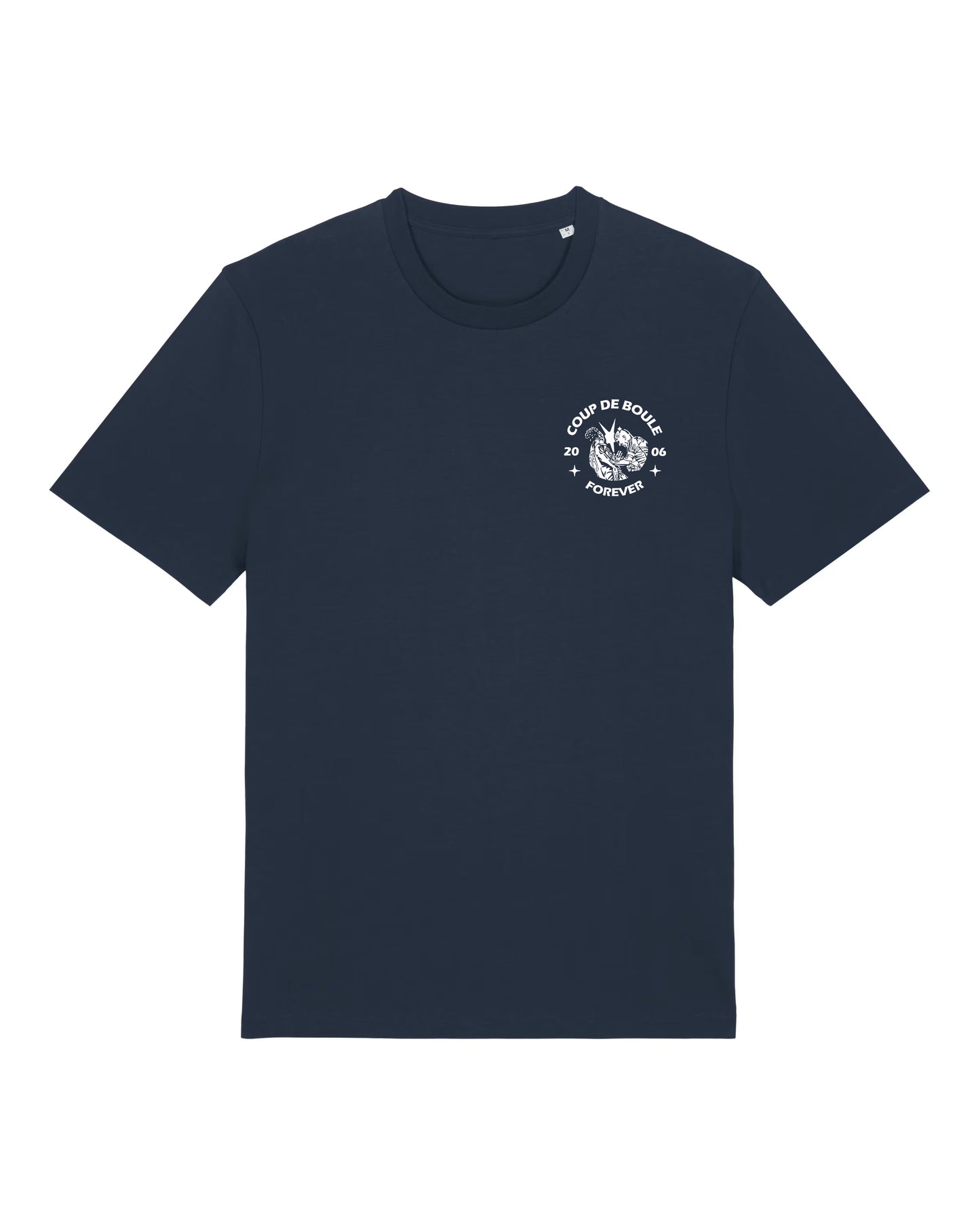 AVEC - T-shirt "COUP DE BOULE" bleu foncé